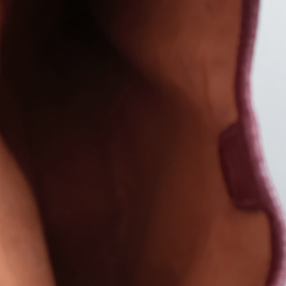 Coach- Lori- Pebble Leather & Suede Tote /Shoulder Bag - Burgundy - Picture 11 of 14